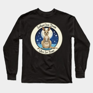 Southern Cross Dreams, Where Love Beams Kangaroo Love Long Sleeve T-Shirt